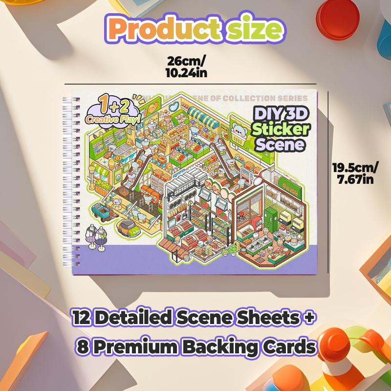 StickerMagic – DIY 12-teiliger Aufkleber-Set