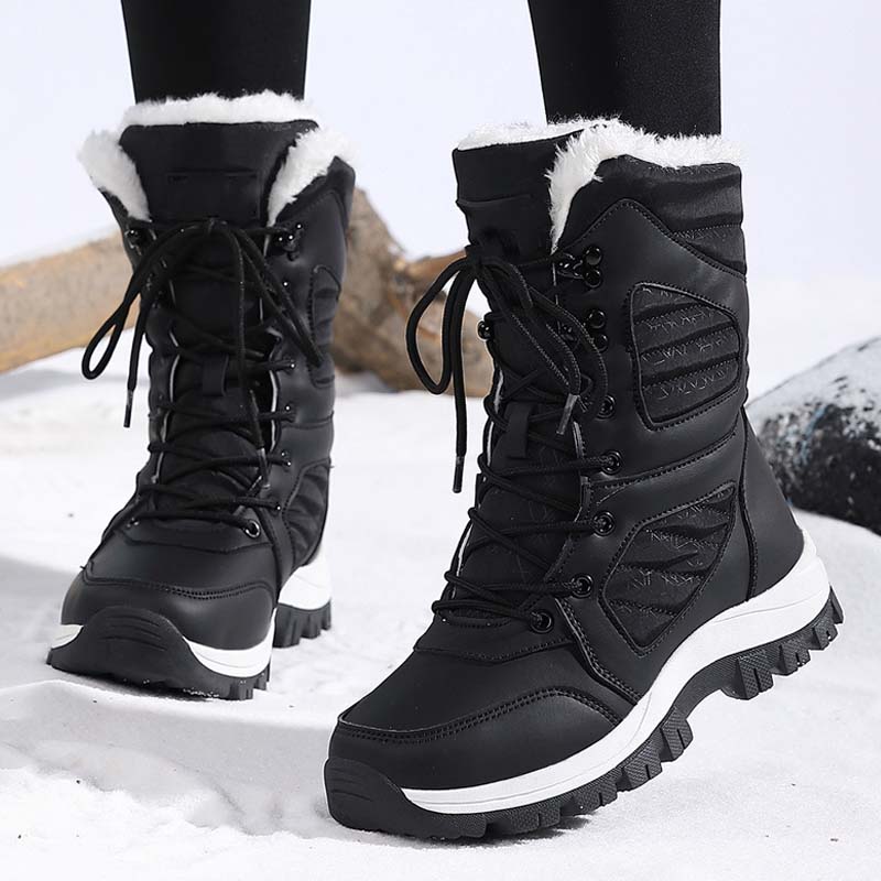SnowStep™ – Warme Damen-Schneestiefel mit Schnürung