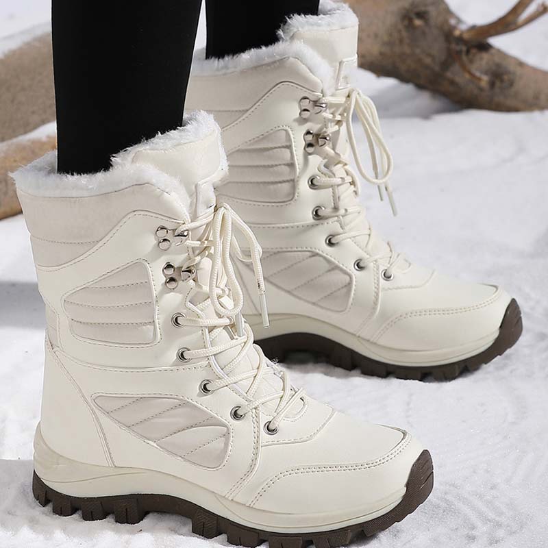 SnowStep™ – Warme Damen-Schneestiefel mit Schnürung