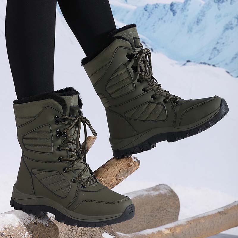 SnowStep™ – Warme Damen-Schneestiefel mit Schnürung