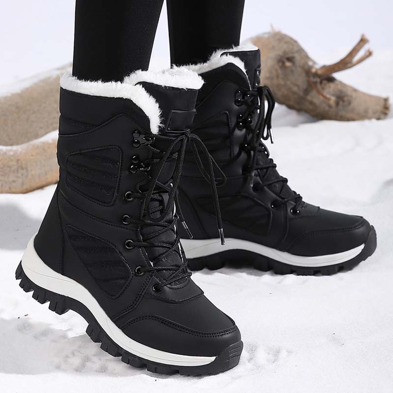 SnowStep™ – Warme Damen-Schneestiefel mit Schnürung