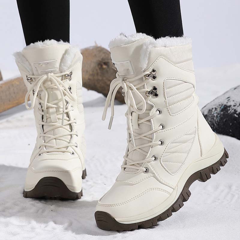 SnowStep™ – Warme Damen-Schneestiefel mit Schnürung