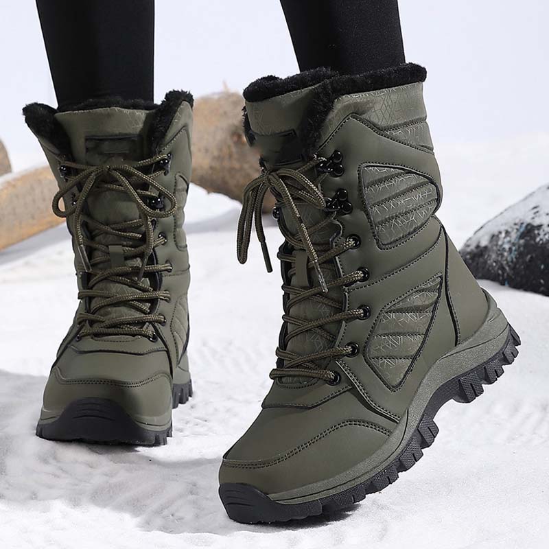 SnowStep™ – Warme Damen-Schneestiefel mit Schnürung