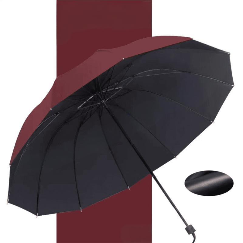 StormShield – 12-Rippen Faltbarer Winddichter Regenschirm