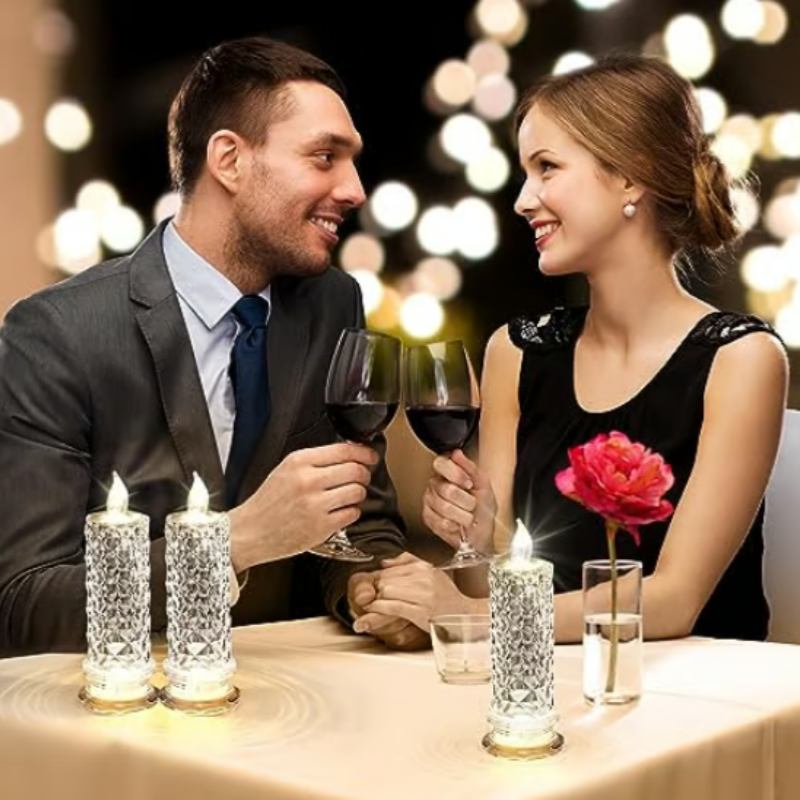 LumiFlame – Romantische LED-Kerze ohne Flamme | 4er-Set