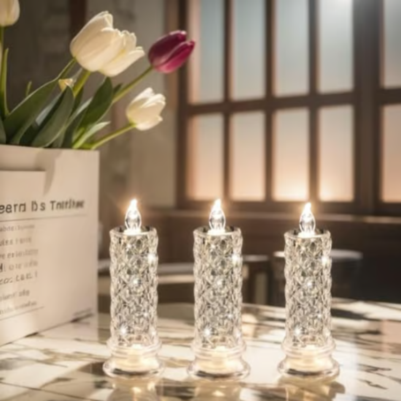 LumiFlame – Romantische LED-Kerze ohne Flamme | 4er-Set