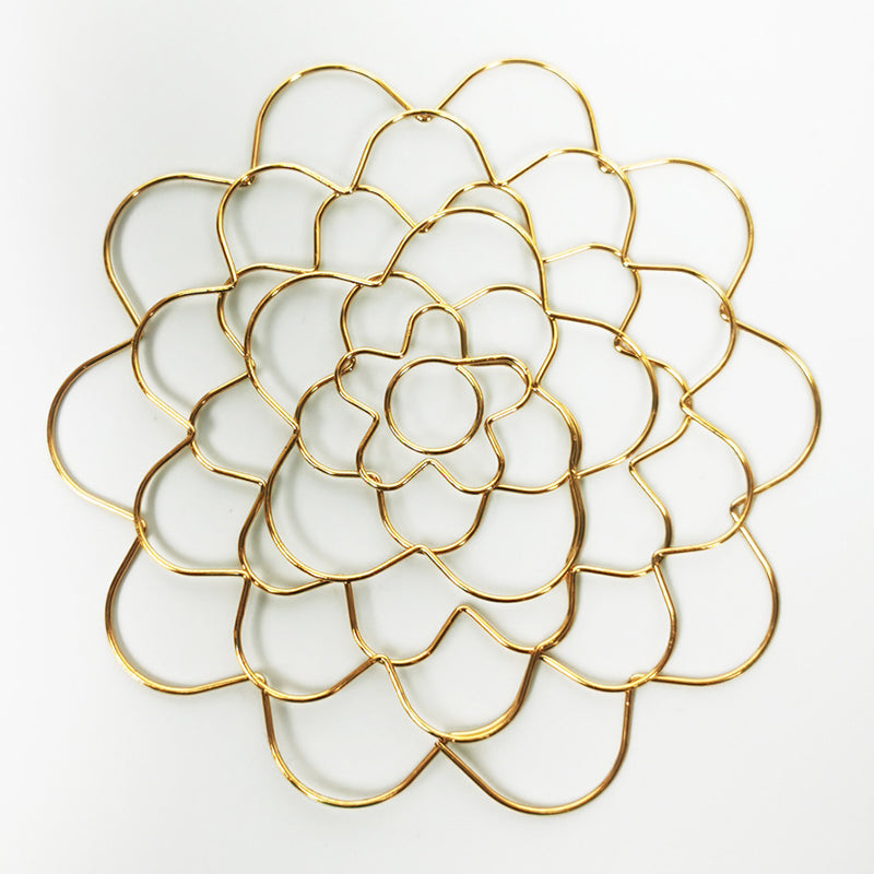 FloraCraft – Edelstahl Blumensteckhilfe mit Blütengitter