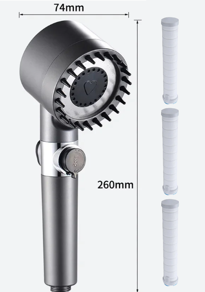 AquaSoothe – Multifunktionale Massage-Duschbrause