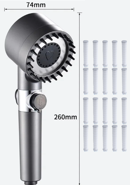 AquaSoothe – Multifunktionale Massage-Duschbrause