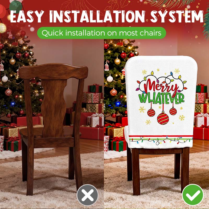 FestivaHome – 6er-Set Weihnachtsstuhlüberzüge