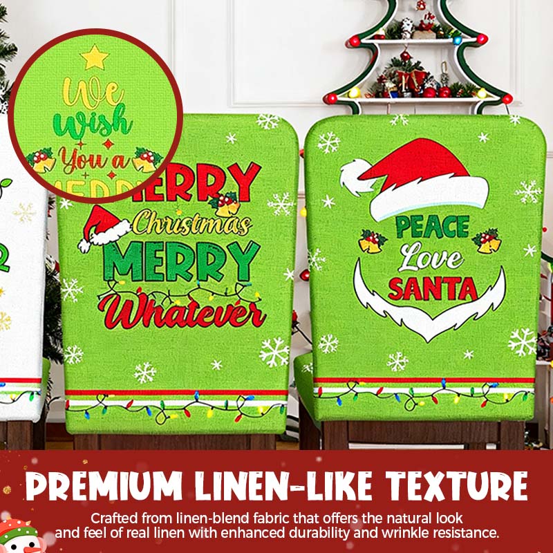 FestivaHome – 6er-Set Weihnachtsstuhlüberzüge