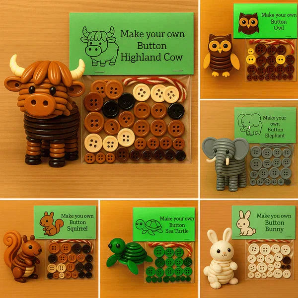 ButtonCraft – DIY Tierdekorationen mit Knöpfen | 1+1 GRATIS