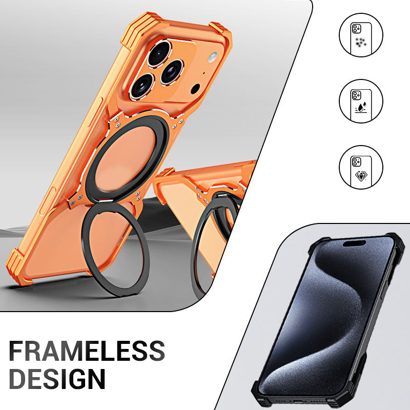 Techmate – Frameless Phone Case mit Ringständer | 50% RABATT