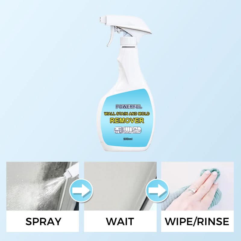 PowerClean – Leistungsstarker Wandflecken- & Schimmelentferner | 1+1 GRATIS