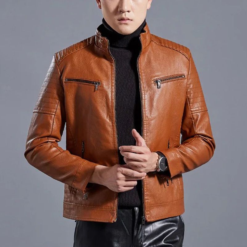 Henry – Herren-Bikerjacke aus Leder