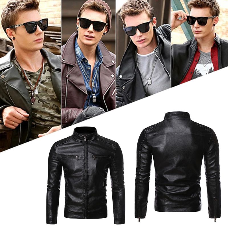 Henry – Herren-Bikerjacke aus Leder
