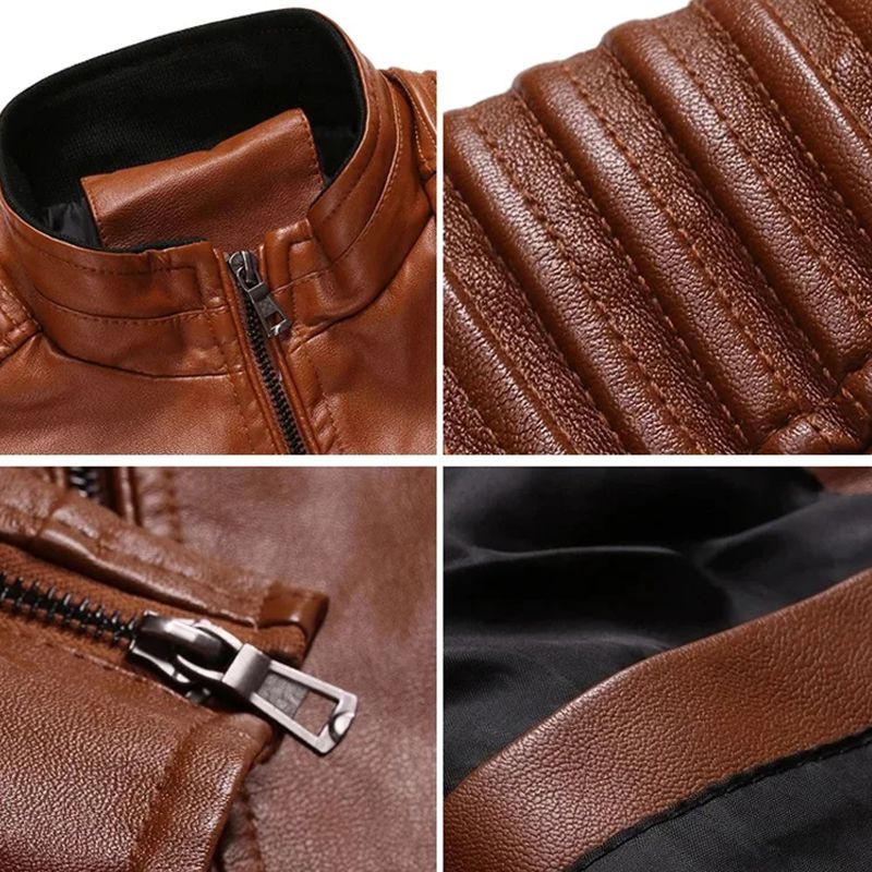 Henry – Herren-Bikerjacke aus Leder