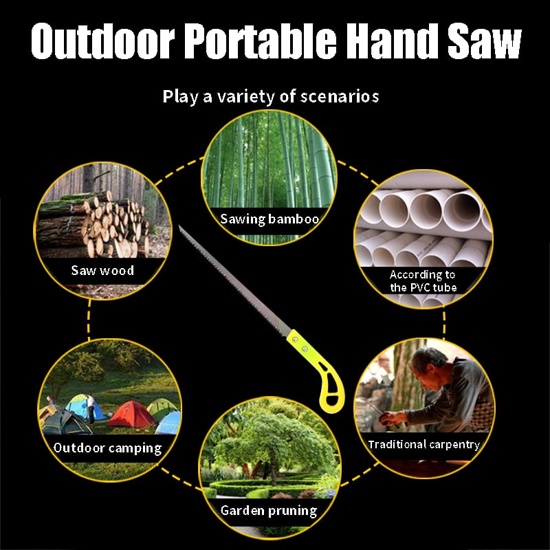 Woodpro – Tragbare Outdoor-Handsäge | 1+1 GRATIS