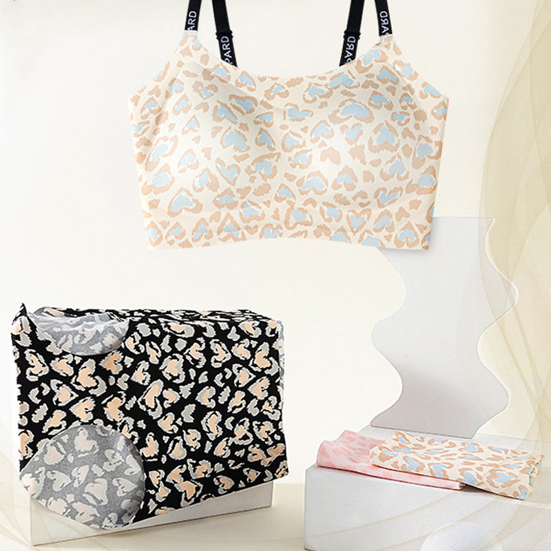 Isabella – Nahtloses Leoparden-Set