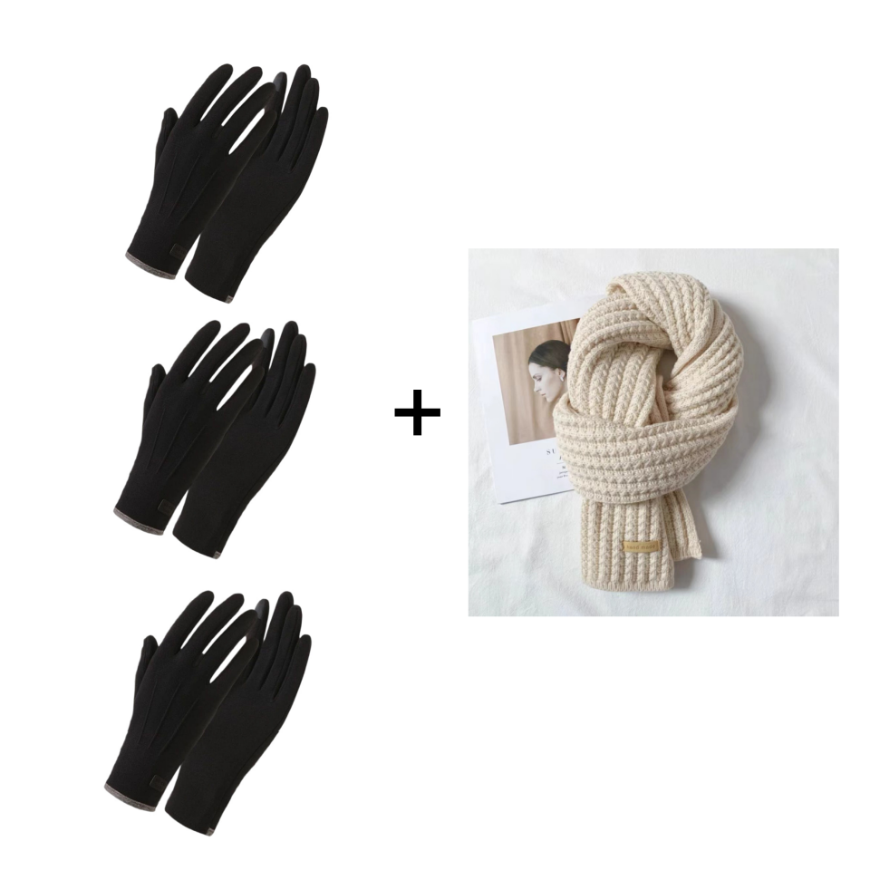 ThermoGrip – Touchscreen-Winterhandschuhe | 1+1 GRATIS