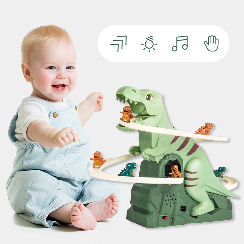 DinoRacer – Dinosaurier-Rennbahn-Set | 50% RABATT