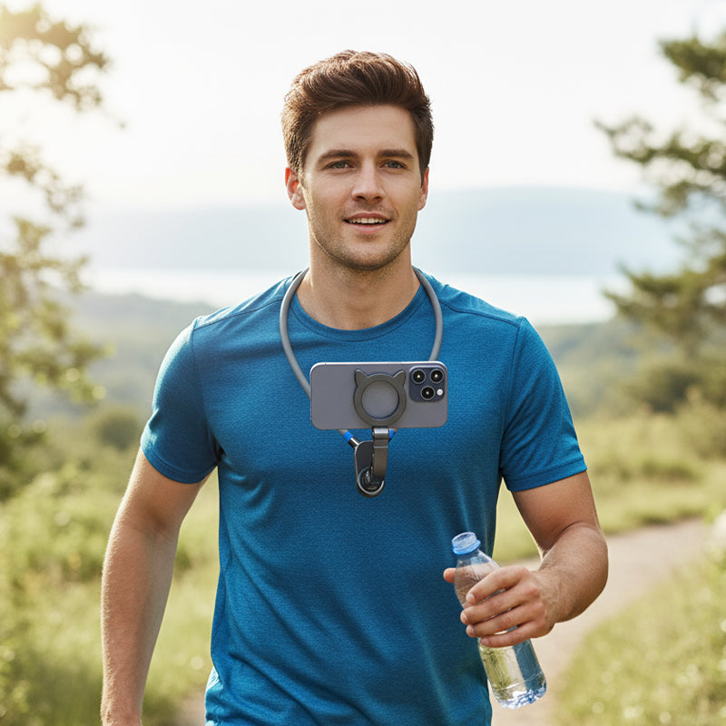 MagNeck – Freihändiger Magnet-Handyhalter | 1+1 GRATIS