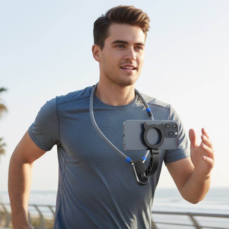 MagNeck – Freihändiger Magnet-Handyhalter | 1+1 GRATIS