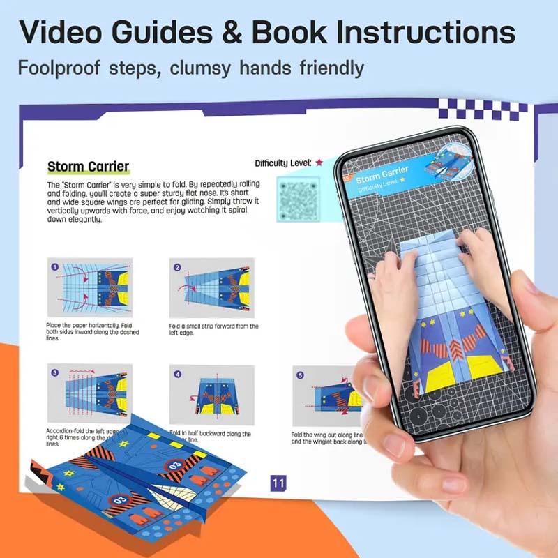SkyCraft – Kreatives Papierflugzeug-Set | 50% RABATT