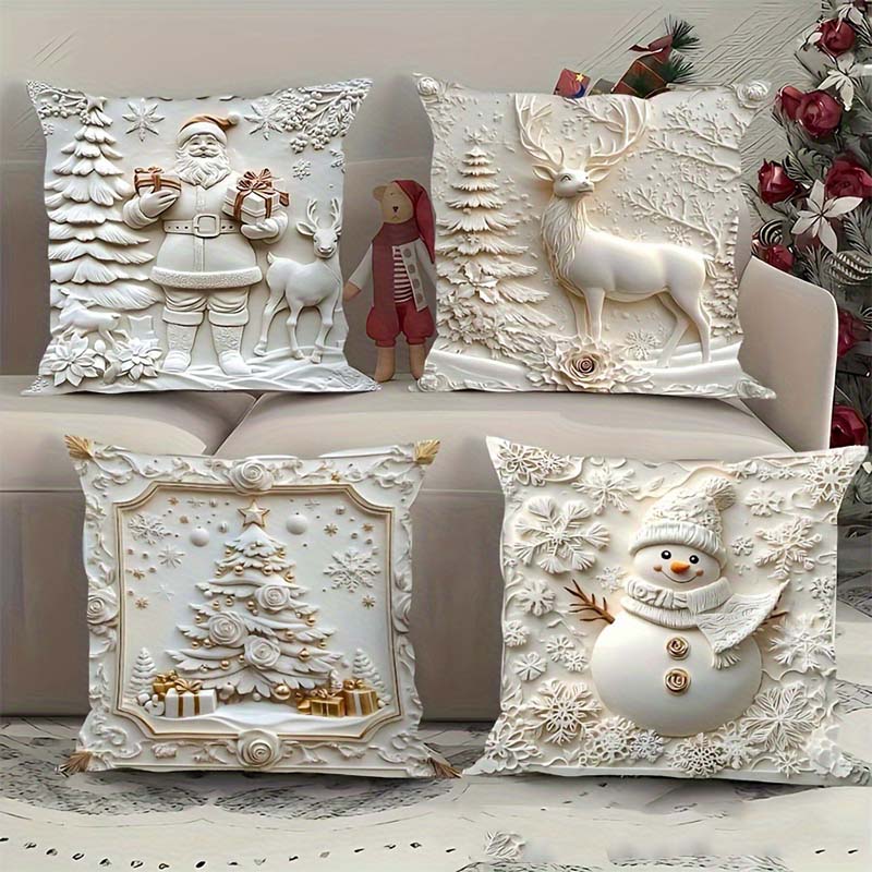 ClaraHome – Weihnachts Kissenbezüge Set | 50% RABATT