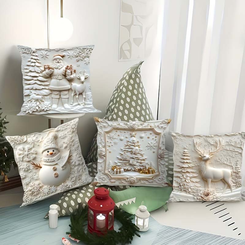 ClaraHome – Weihnachts Kissenbezüge Set | 50% RABATT
