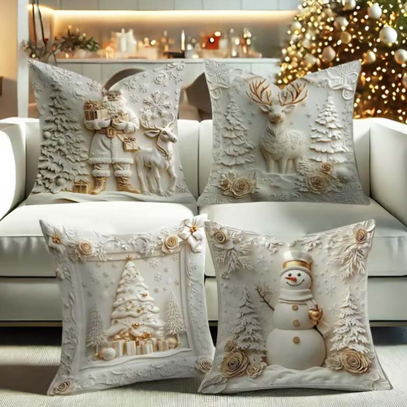 ClaraHome – Weihnachts Kissenbezüge Set | 50% RABATT