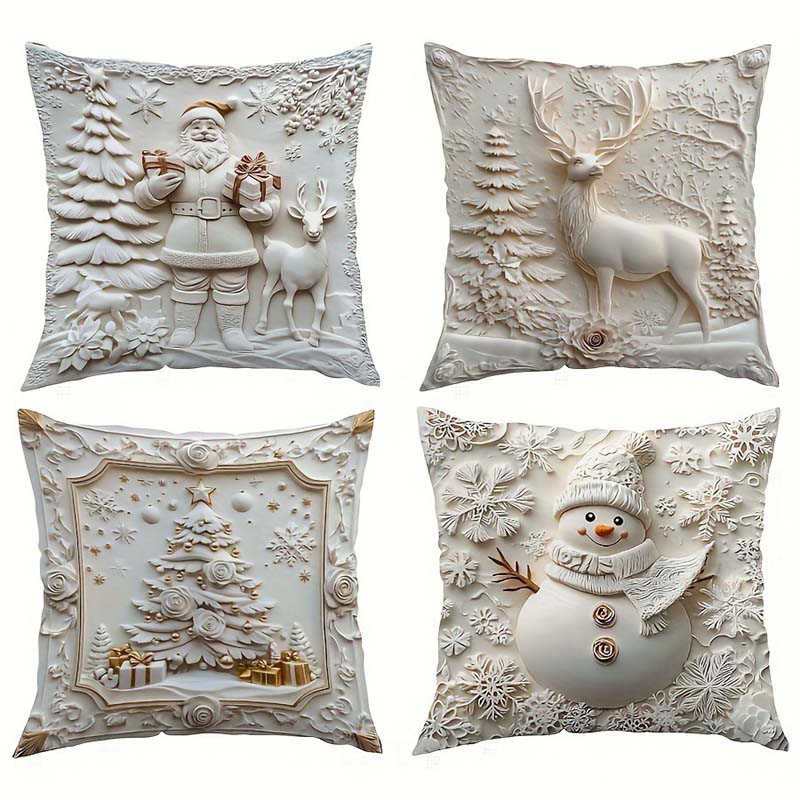 ClaraHome – Weihnachts Kissenbezüge Set | 50% RABATT