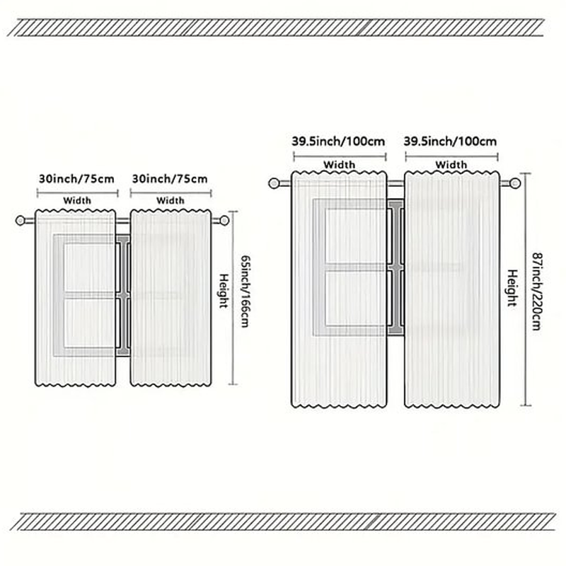 FestivaDrape – Weihnachtsvorhänge Set | 50% RABATT