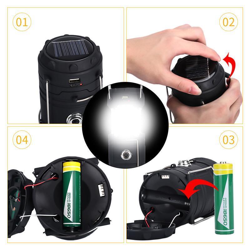 CampGlow – 3-in-1 LED-Campinglaterne