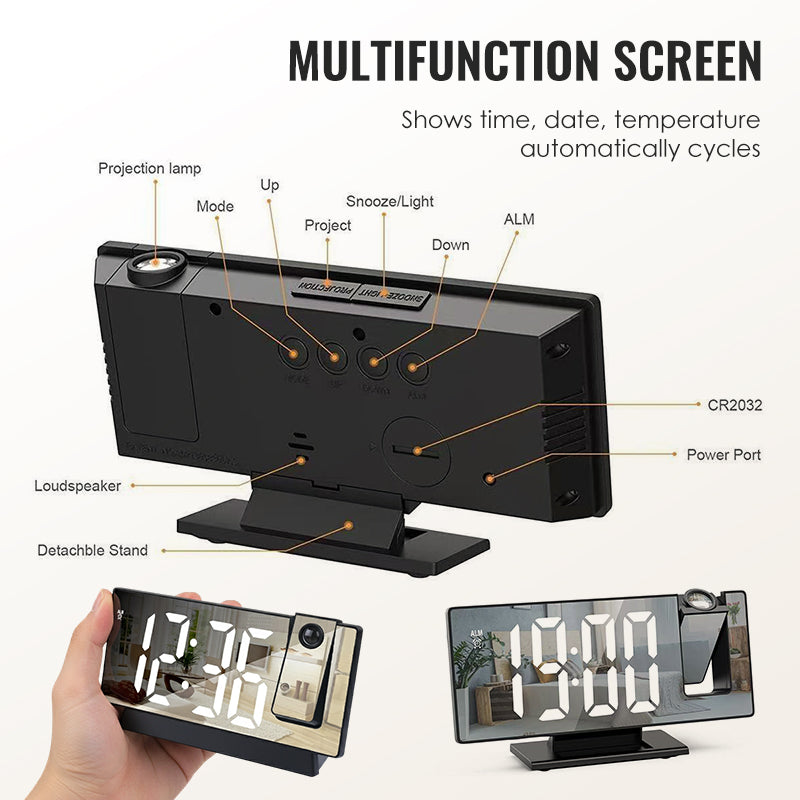 LumoTime – LED Spiegel-Projektionswecker