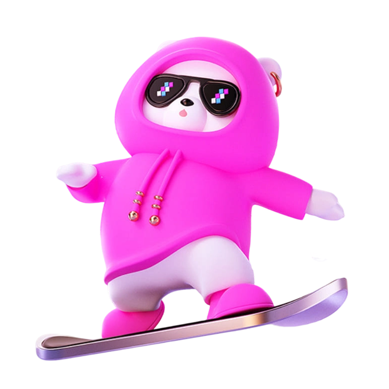 SkateBear – Lustiges Skateboard-Bär Autoornament | 1+1 GRATIS