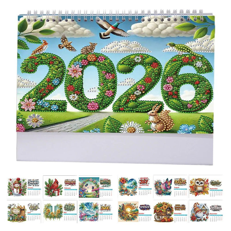 ArtVibe – DIY Diamond Painting Tischkalender 2026