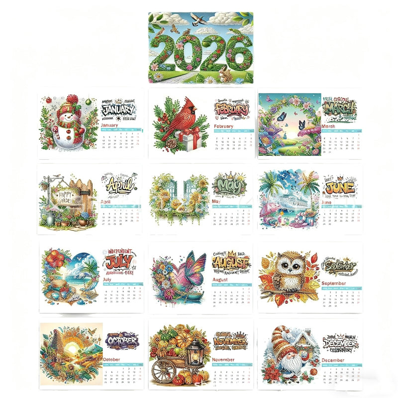 ArtVibe – DIY Diamond Painting Tischkalender 2026