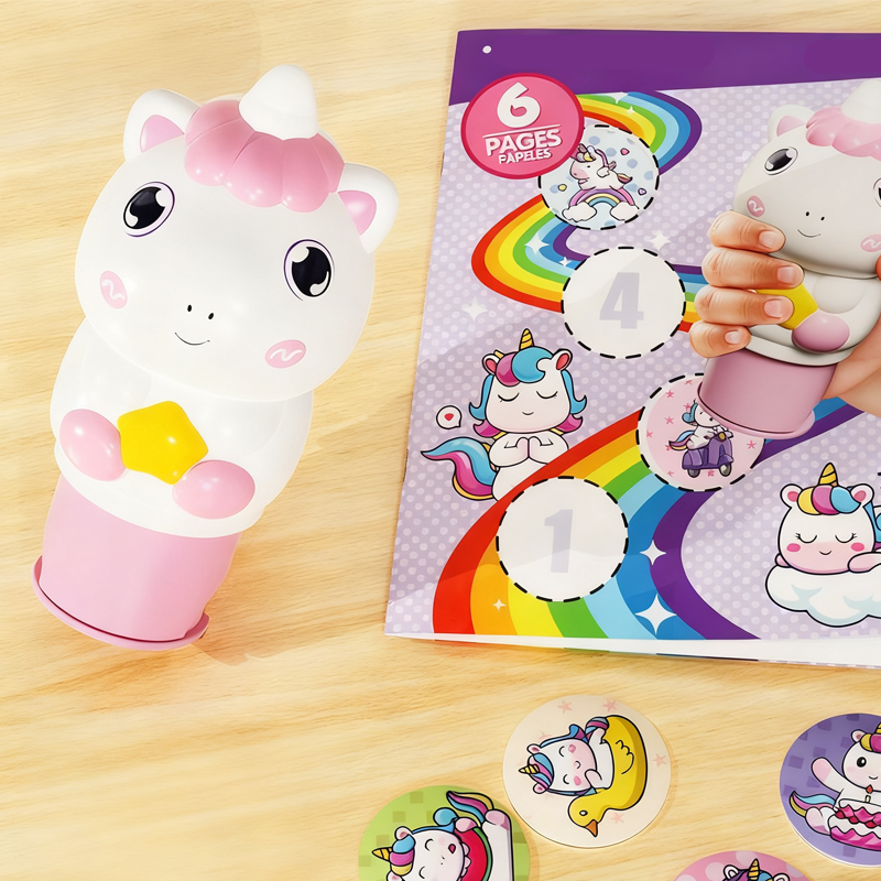 StampiKids – Kinder Cartoon Sticker & Stempel Spielzeug | 1+2 GRATIS