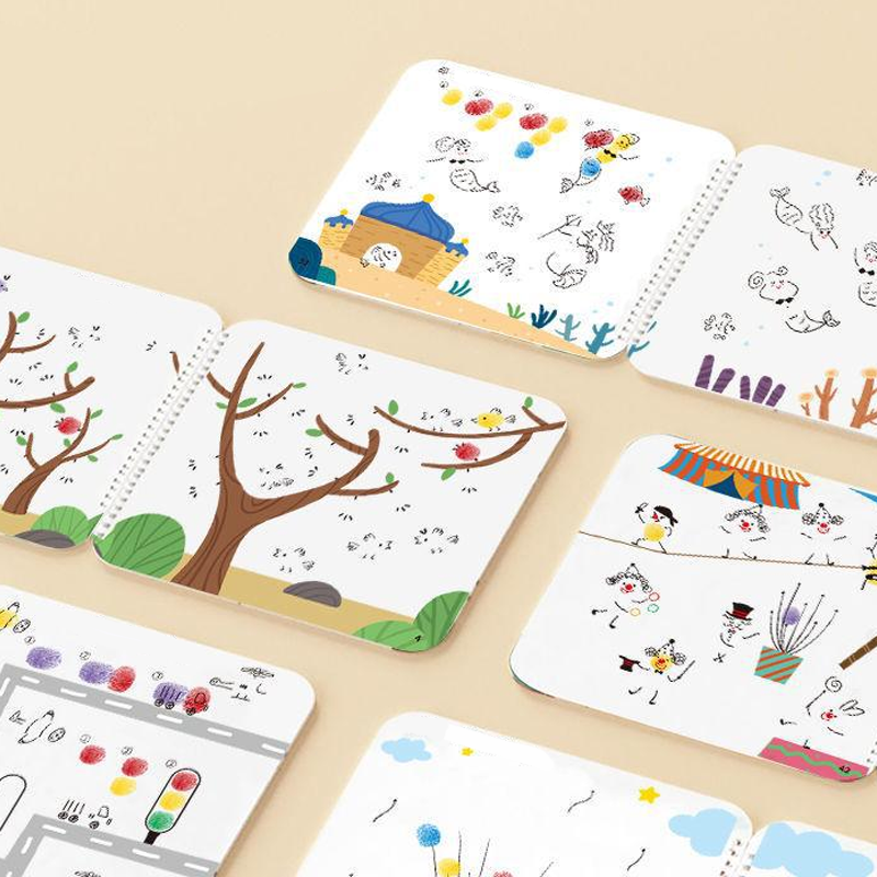 FingerFun – Fingerabdruck-Malbuch für Kinder