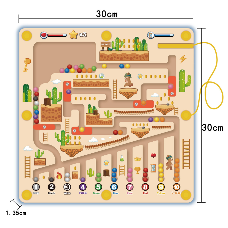 BeadMaze – Magnetisches Labyrinth mit Laufperlen