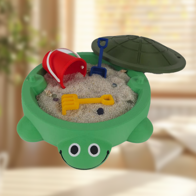MiniShell – Schildkröten-Sandkasten mit Deckel