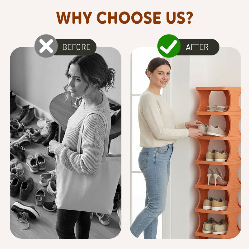 VertiStep – Multi-Layer Vertikaler Schuhregal-Organizer