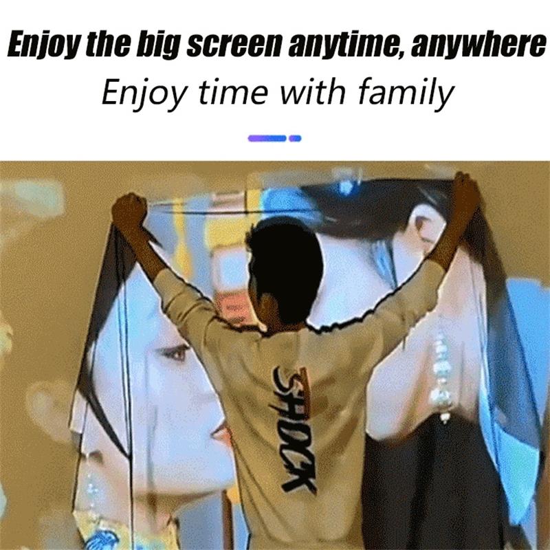 CineFlex – Tragbares faltbares Heimkino-Leinwand-Set