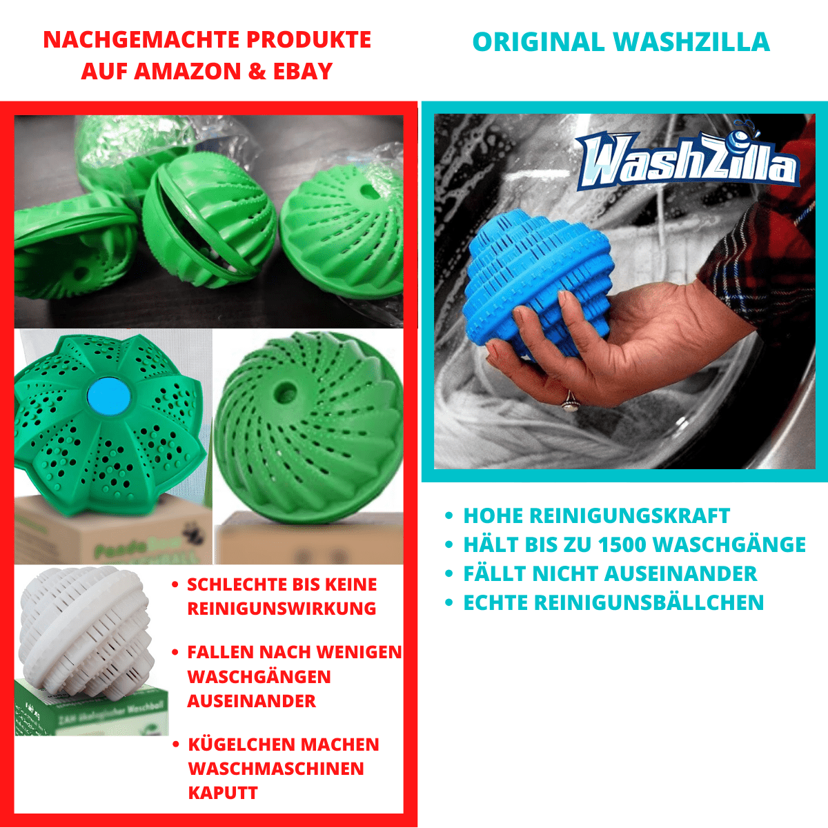 WashZilla™ Bio-Keramik-Wäschekugel | 50% RABATT