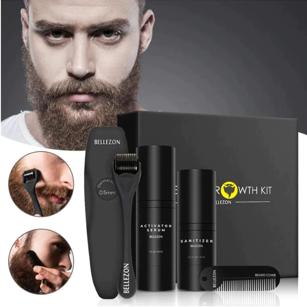 Ultimatives Bartwuchs-Kit™ - Lassen Sie Ihren Bart schnell und mühelos wachsen!