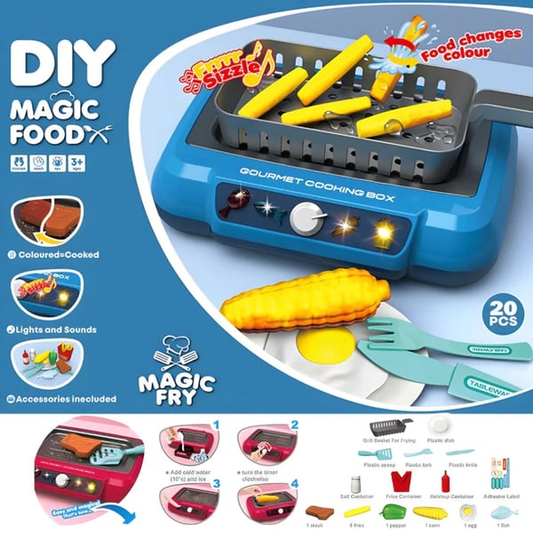 TinyChef™ Magic Fry Kochspielzeug-Set | 50% RABATT