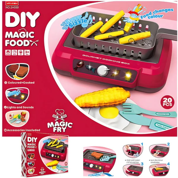 TinyChef™ Magic Fry Kochspielzeug-Set | 50% RABATT