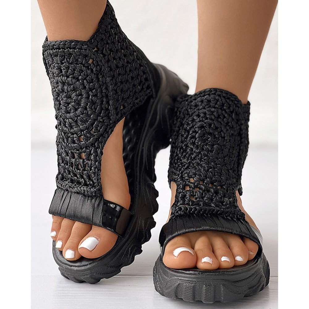LunaSole™ geflochtenes Material Sandale