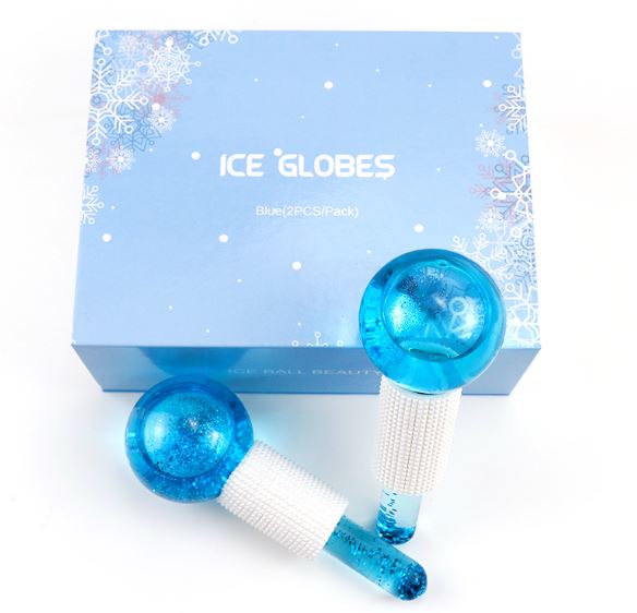Ice Globes - Gesichtsmassage - Beauty Roller - Strahlende Haut - 2 Stück